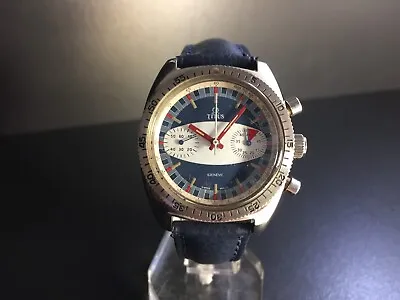 Titus CHRONOGRAPH Sprint Cal. Valjoux 7733 Dial UFO Need Repair Vintage 1970   • $535.28