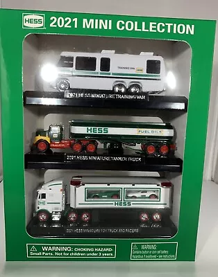 2021 Mini Hess 3 Truck Collection Mint In Box Limited Edition • $34.99