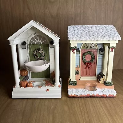 Yankee Candle Lighted Hanging Tart Wax Burner Fall & Winter Front Doors Porch • £33.37