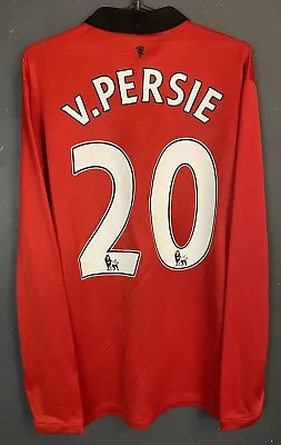 Men's Manchester United 2013/2014 Van Persie Soccer Football Shirt Jersey Size M • $299.99