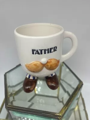 Vintage 1979 ENESCO FATHER MUSTACHE Coffee Mug 16 Oz • $12