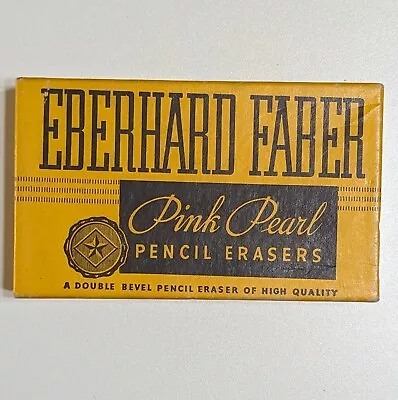 Eberhard Faber Pink Pearl Pencil Erasers 1/4 Gross Erasers No. 300 USA Vintage • $19.95