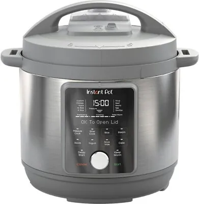 Instant Pot 6-Qt Duo Plus 9-in-1 Whisper-Quiet Steam Pressure Cooker 112-0169-01 • $95