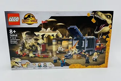 LEGO Jurassic World: T Rex & Atrociraptor Dinosaur Breakout (76948) - Brand New! • $125