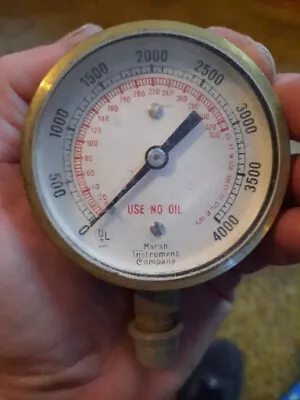 Vintage Marsh 847 Single Gauge Gas Regulator • $9.99