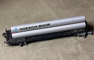 N Scale Arnold Rapido 0408 8 Wheel Flat Car W/Pipes Hoesch Rohr W.Germany • $14.99