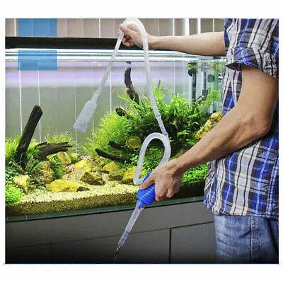 $6.50 • Buy Aquarium Clean Vacuum Water Change Siphon Gravel Cleaner Fish Tank Pump Filter