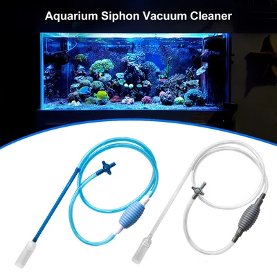 $26.99 • Buy Aquarium Fish Tank Siphon Pump Vacuum Gravel Water Change Filter Cleaner Pipe