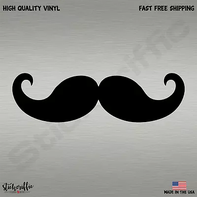Mustache Vinyl Die Cut Car Decal Sticker-FREE SHIPPING • $1.79