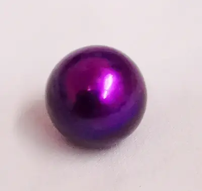 $35 • Buy 11mm Natural South Sea Genuine Purple Lavender Round Loose Pearl Undrilled Aaa