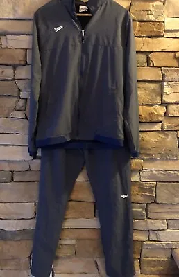 Men’s Speedo Warm-Up TECH Jacket Pants Set. Grey. M • $26