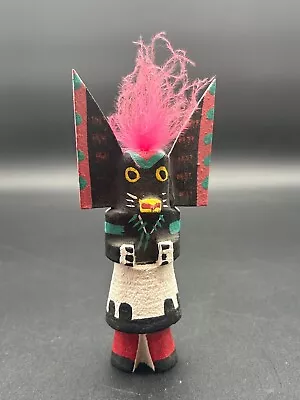 Vintage Native American Route 66 Mini Painted Kachina Crow Pooley • $34.95