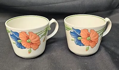 Two (2) Villeroy & Boch Amapola Tea / Coffee Cups • $15.40