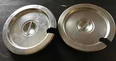 LOT Of 2 Vollrath Stainless Steel Stock Pot Cover Lids 9'' Soup Warmer Pan • $10.99