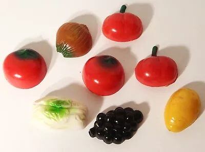 Vintage Refrigerator Magnets Kitchen Fruits Vegetables  • £4.81