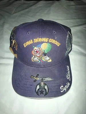 Purple Syria Shrine Circus Vintage Embroidered Hat With Adjustable Strap  • $35