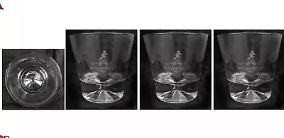 $31.99 • Buy Johnnie Walker 3 X Estate Series 2015 Rock Glasses EMBOSSED LOGO MAN CAVE BNWOB
