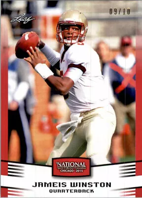 JAMEIS WINSTON 2015 Leaf Rookie RED NSCC VIP Exclusive RC #/10  • $29.99