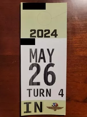 2024 Indianapolis / Indy 500 Race Day Parking Pass - Turn 4 Infield - SOLD OUT! • $254