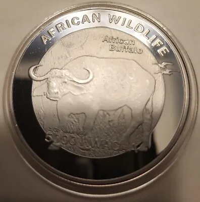 Zambia 5000 Kwacha 2016 UNC Buffalo Silver Plated Coin • $9.99