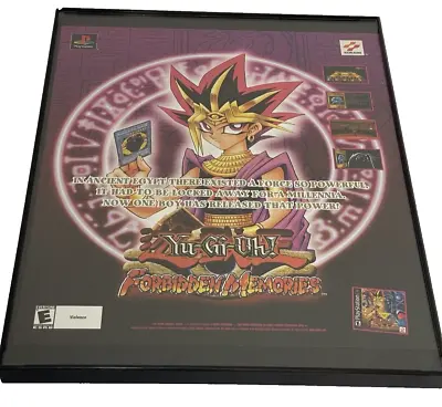 2001 Yu-Gi-Oh! Forbidden Memories Print Ad/Poster Official PS1 Promo Art Framed • £52.26