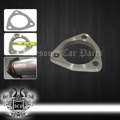 2.5  3 Bolt Hole Muffler Exhaust Pipe Catback Weld On Adapter Flange Connector • $18.99