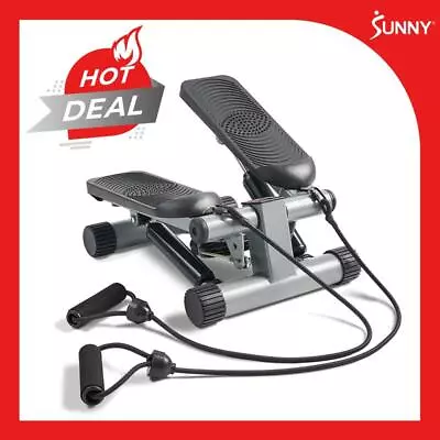 Sunny Mini Stepper With Resistance Bands Step Machine W/ LCD Monitor • $51.97