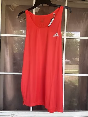 NWT Mens Adidas Own The Run Running Vest Singlet Breathable Reflective Sz L • $33.95