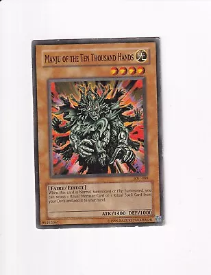 Yu-Gi-Oh Yugioh MANJU OF THE TEN THOUSAND HANDS IOC-088 • $1.50