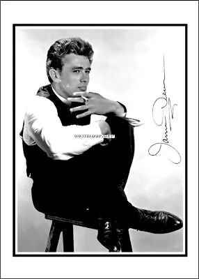 James Dean Autographed Cotton Canvas Image. Limited Edition (JD-9)x • £9.59