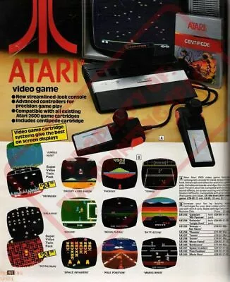 525940 ATARI ( ) Vintage Retro Video Game 24x18 WALL PRINT POSTER • $19.95