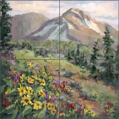 Mountain Tile Backsplash Oleson Landscape Art Ceramic Mural RW-NO004 • $97.95