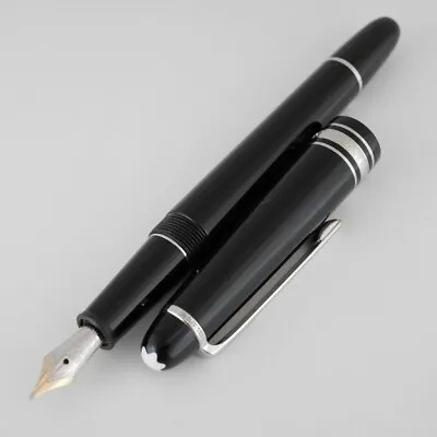 Montblanc Meisterstuck Classique P145 Black PT Fountain Pen M (Excellent) • $349