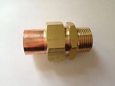 3/4''  Copper Sweat Union Solder Joint Copper Pressure Pipe Fitting Ship Fast • $17.99