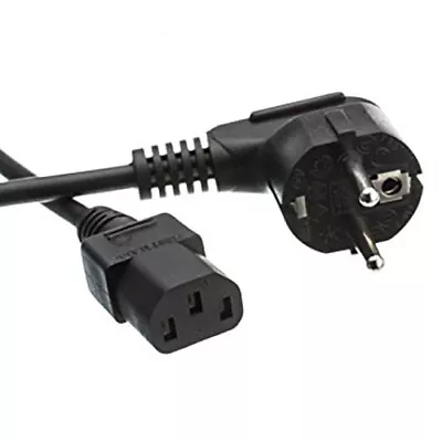 NEW European Power Cord Cable 1.8m Lead IEC C13 In Black • $4.95