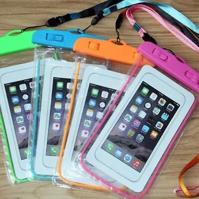 Universal Waterproof Phone Case Water Proof Bag For IPhone SamsungHuawei Xiaom • £3.45