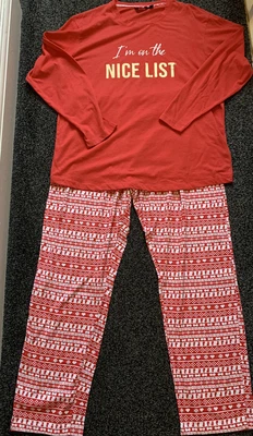 £15 • Buy Ann Summers Christmas Pyjamas Size XL 20-22 Nordic Rampant Rabbit Plus Size