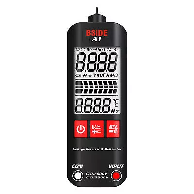 BSIDE A1 Mini Multimeter LCD Digital Tester Voltage Detector 2000 Counts S3K3 • $17.99