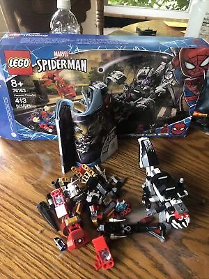 Lego Marvel 76163 - Venom Crawler Incomplete With Box And Manual No Figures • $12.99