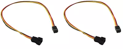 2 X 24  3-Pin Computer Case Fan Male To Female Extension Adapter Cable • $5.99