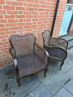 Bergere 1900's Arm Chairs Pair • £130