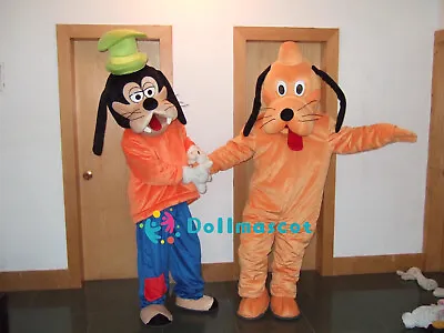 Mickey's Revue Goofy Goof Dippy Dawg Pluto Mascot Costume Suit Cartoon Character • £131.40