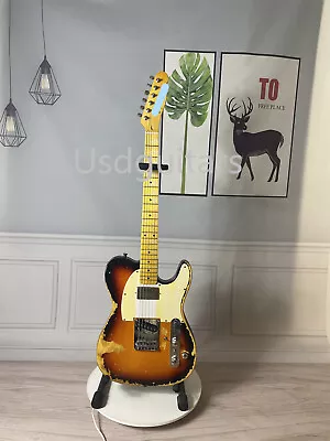 Sunburst TL Vintage Relic 6 String Electric Guitar H S Pickups Maple Fretboard • $246.07