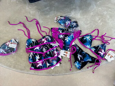 CC1 VODA Swim Lot Of 12 Purple Bikini Tops And Bottoms FREE SHIP W/AUCTION • $140