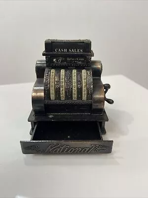 Vintage DieCast Mechanical Miniature National Cash Register Pencil Sharpener • $7.50