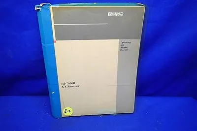 Hp 7010b X-y Recorder Operating & Service Manual  • $15