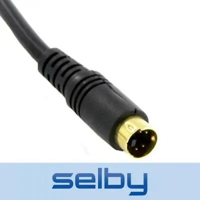 5m GNX S-VHS SVHS S-Video Cable Lead Black Gold Plated DVD TV Home Theatre • $11.95