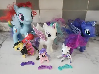 My Little Pony Bundle Of 6 - Rainbow Dash | Princess Celestial & Luna & More • £21.99