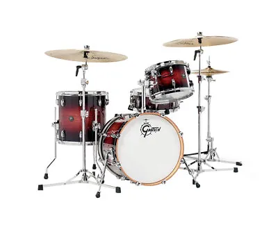 Used Gretsch Renown 4-pc Drum Set W/ 18  Kick - Cherry Burst • $1099.99