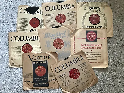 8 Lot COLUMBIA Red Label 10 Inch 78 RPM Goodman Herman Modernaires James Brown • $30